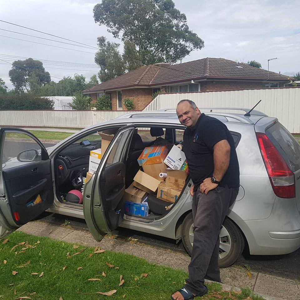car_load_of_supplies_for_Dandenong_West_Primary_School